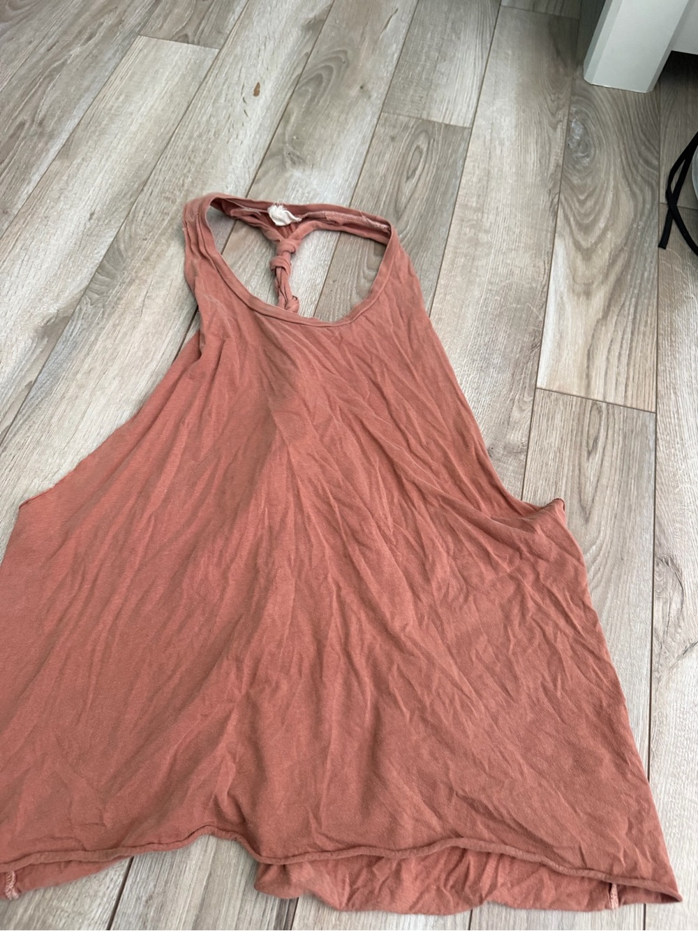 Women’s Sleeveless Racerback Tank Top - Rust orange